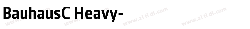 BauhausC Heavy字体转换